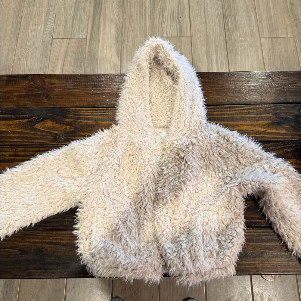RSQ Cream Hooded Jacket